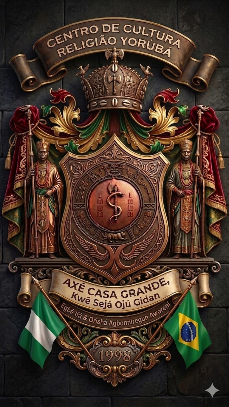Brasão do Axé Casa Grande — Centro de Cultura e Religião Yorùbá
